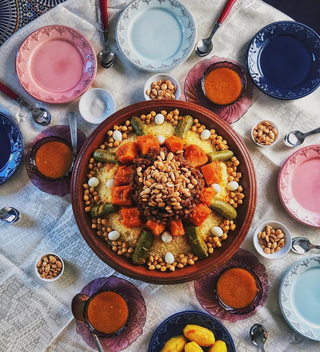 Couscous Royal Marocain aux Sept Légumes