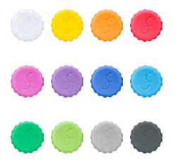Crown Caps Silicone 12pcs Set