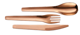 Cutlery Togo Stainless Steel 3pcs Bronze