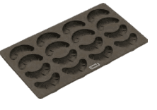 Flexiform Kipferl Mould 17*30cm Brown