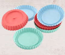 Flexiform Flan Case Mini 6pcs Set Pastel