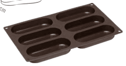 Flexiform Hotdogbuns 30*17.5cm 6 Cavity
