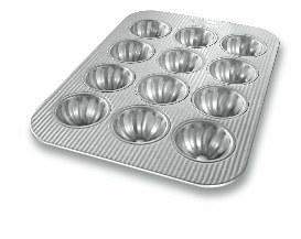 Plaque Mini Cupcakes Cannelés — 12 Cavités